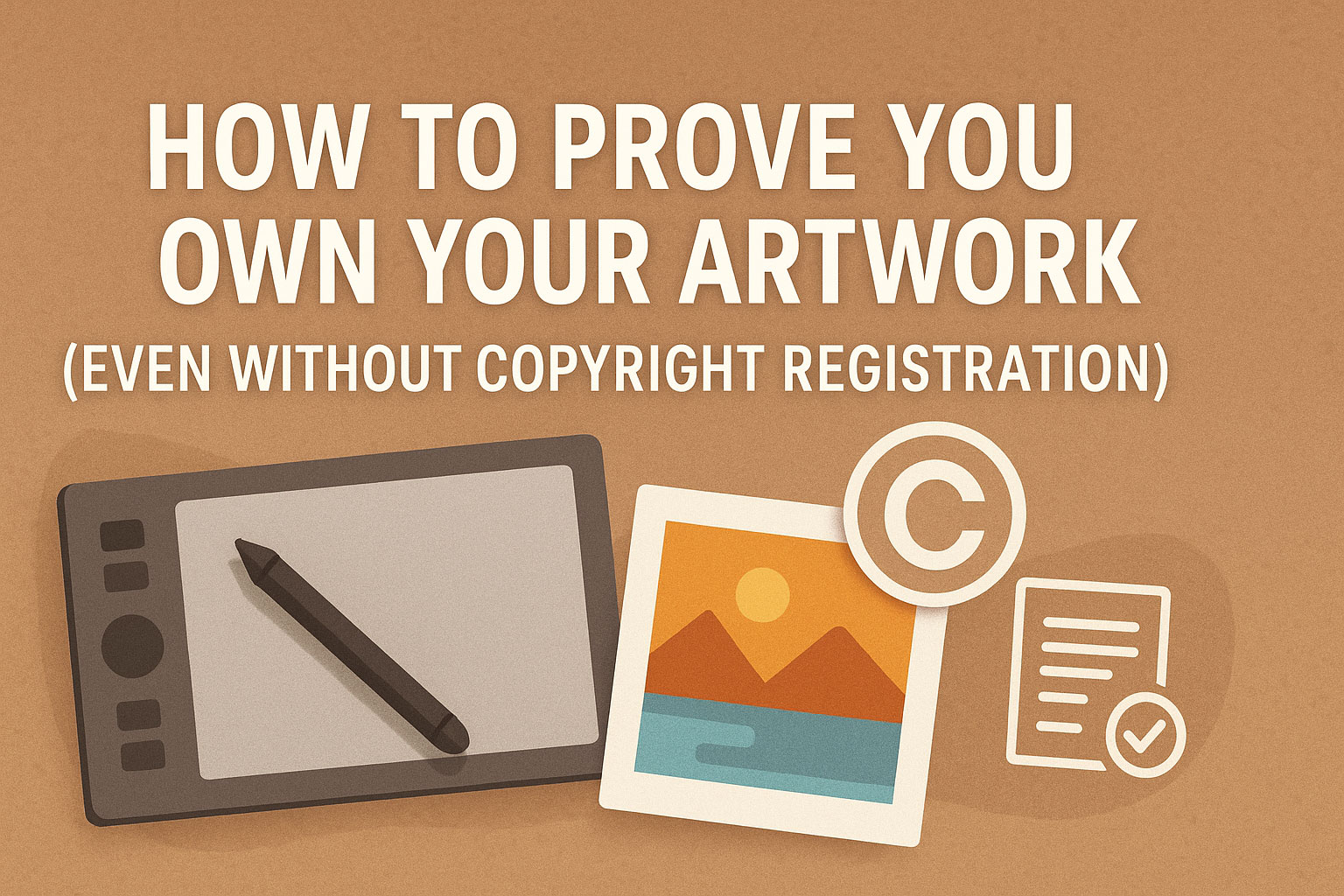 How to Prove You Own Your Artwork (Even Without Copyright Registration)